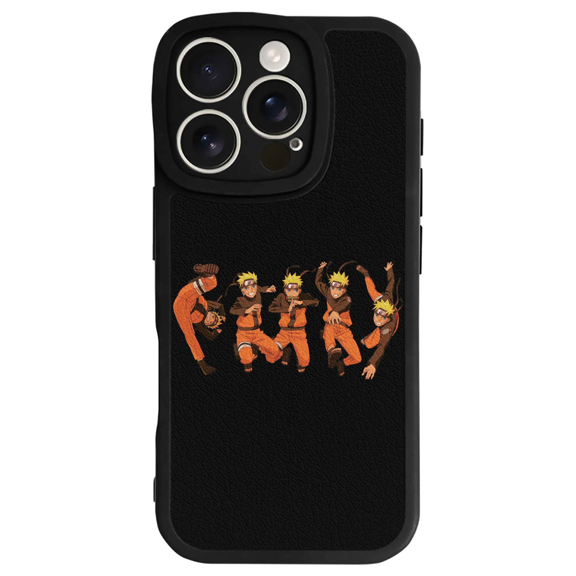 （画像用） NARUTO -ナルト- うずまき ナルト Uzumaki Naruto 【iPhone 16シリーズ対応】シリコンスマホケース（レザー調） 材質：シリコン